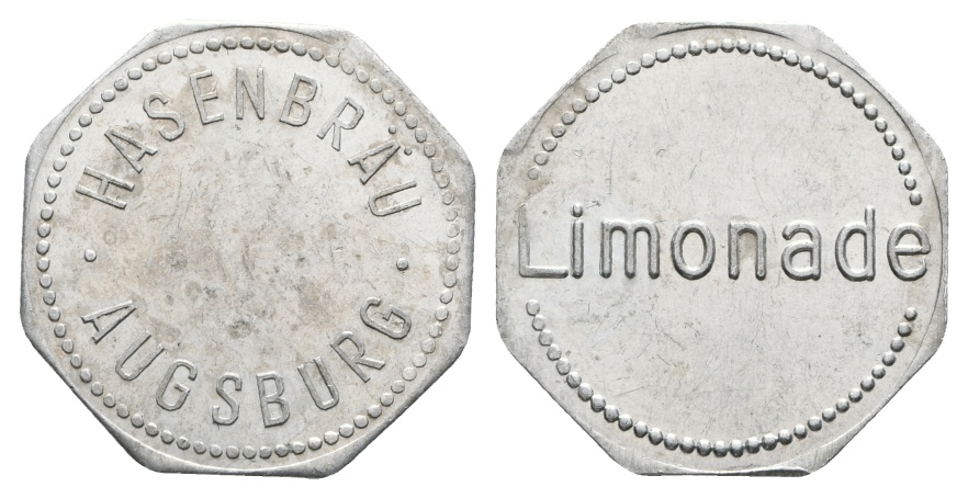  Bayern, Augsburg Hasenbräu, Limonade; Menzel -   