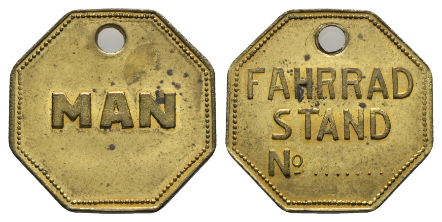  Bayern, Augsburg; M.A.N., Fahrradstand No. ......; Menzel -   