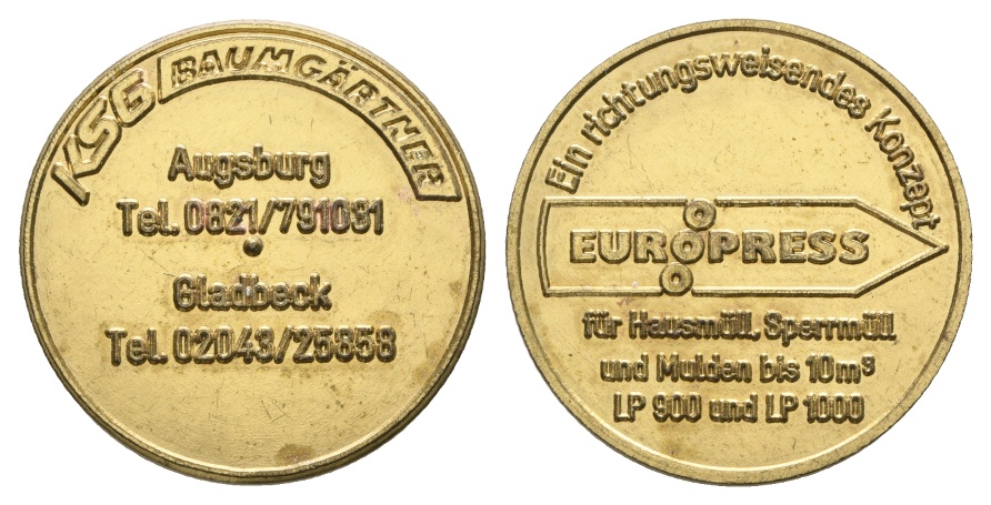  Bayern; Augsburg KSG Baumgärtner, Marke; Menzel -   