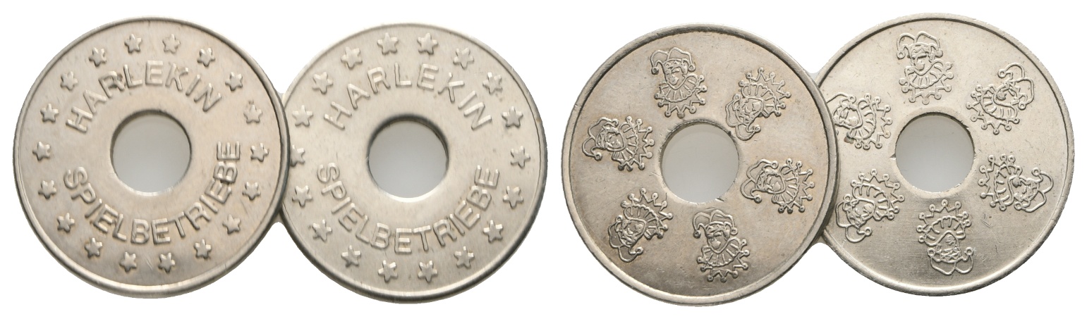  Bayern, A.; Harlekin Spielbetriebe, 2 Marken; Menzel -   