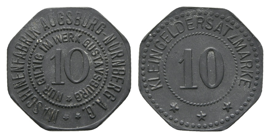  Bayern; Maschinenfabrik Augsburg-Nürnberg A.G., WZ: 10; Menzel 1039.4   