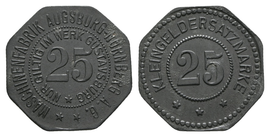  Bayern; Maschinenfabrik Augsburg-Nürnberg A.G., WZ: 25; Menzel 1039.5   