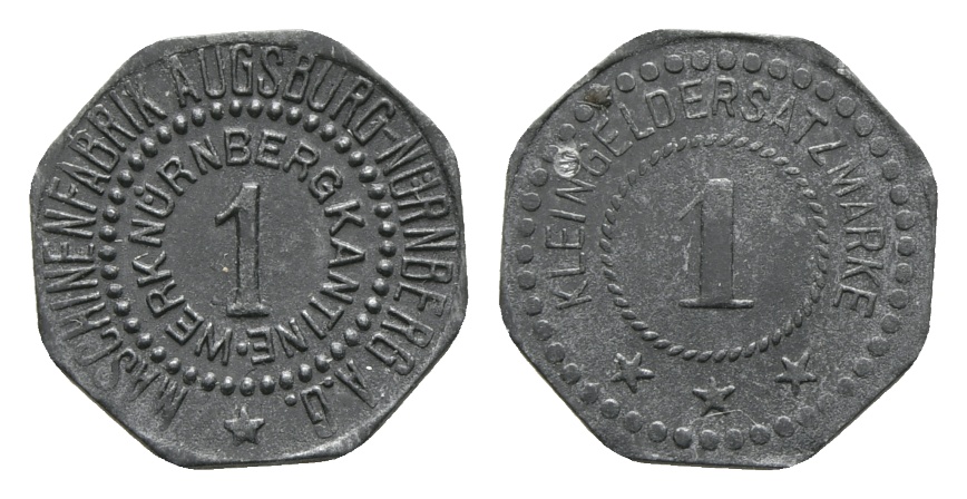  Bayern; Maschinenfabrik Augsburg-Nürnberg A.G., WZ: 1; Menzel 1039.7   