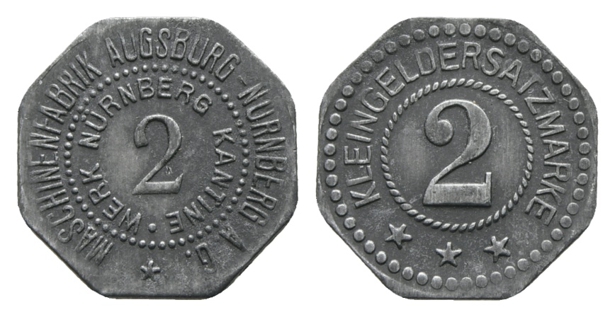  Bayern; Maschinenfabrik Augsburg-Nürnberg A.G., WZ: 2; Menzel 1039.8   