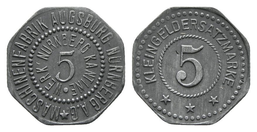  Bayern; Maschinenfabrik Augsburg-Nürnberg A.G., WZ: 5; Menzel 1039.9   