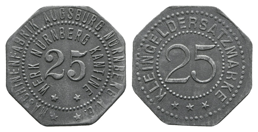  Bayern; Maschinenfabrik Augsburg-Nürnberg A.G., WZ: 25; Menzel 1039.12   