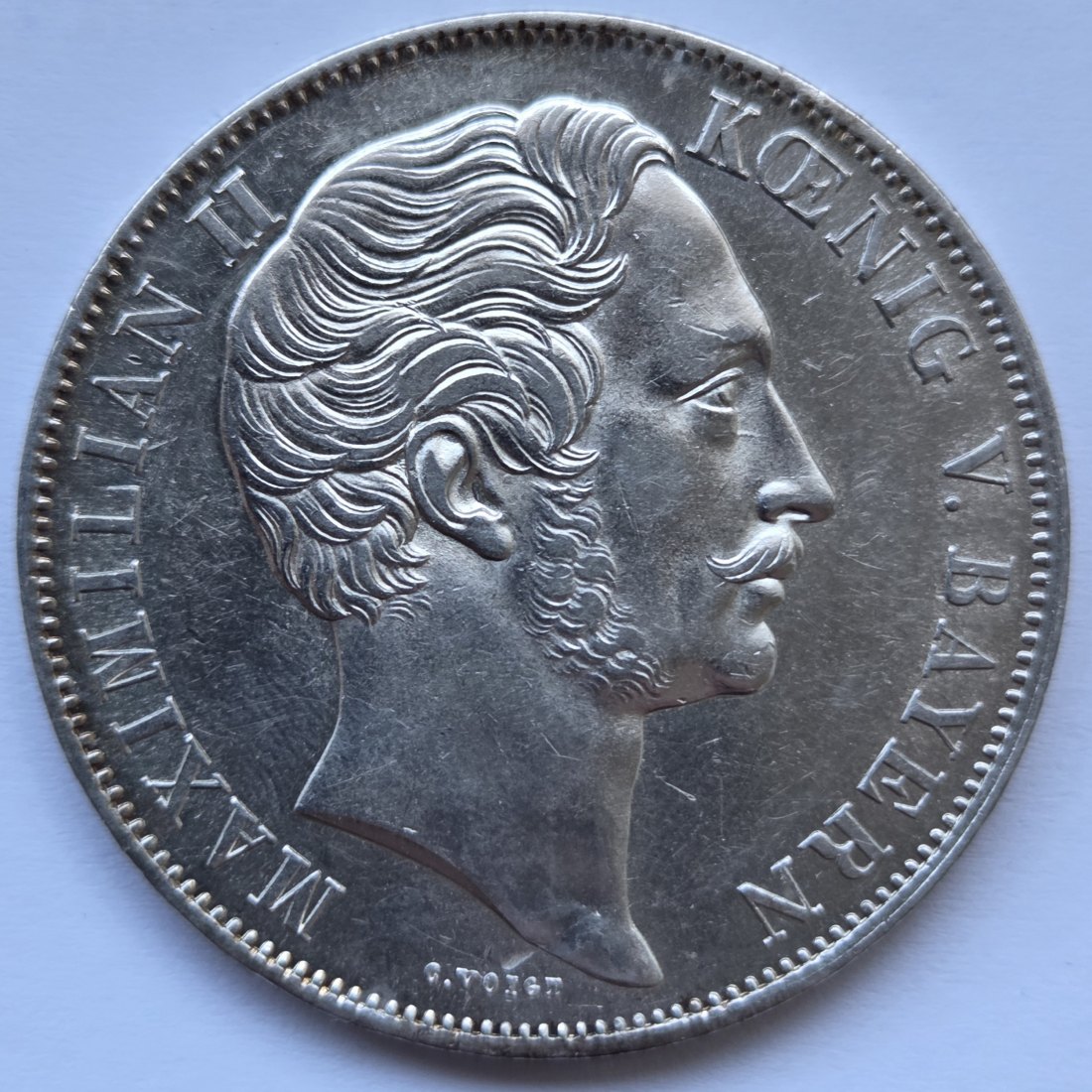  Bayern: 2 Gulden Mariensäule 1855   