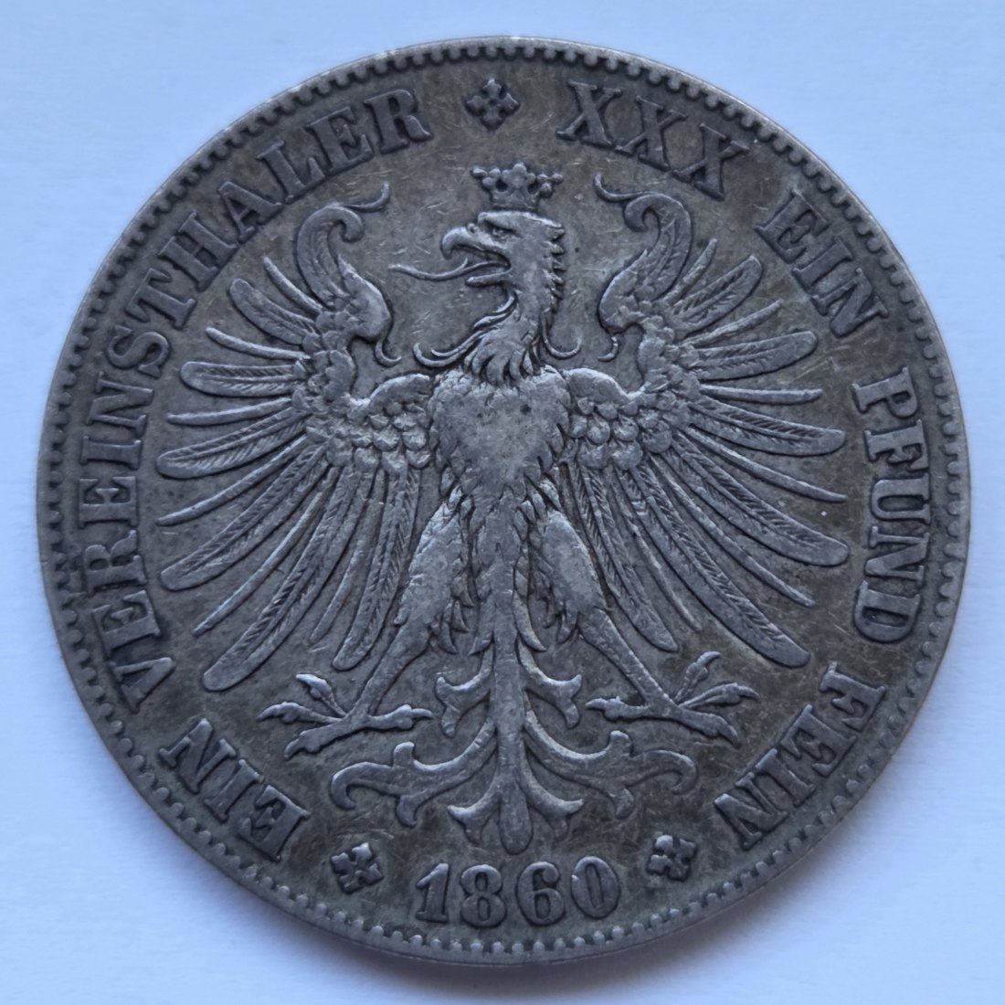  Frankfurt: 1 Taler 1860   