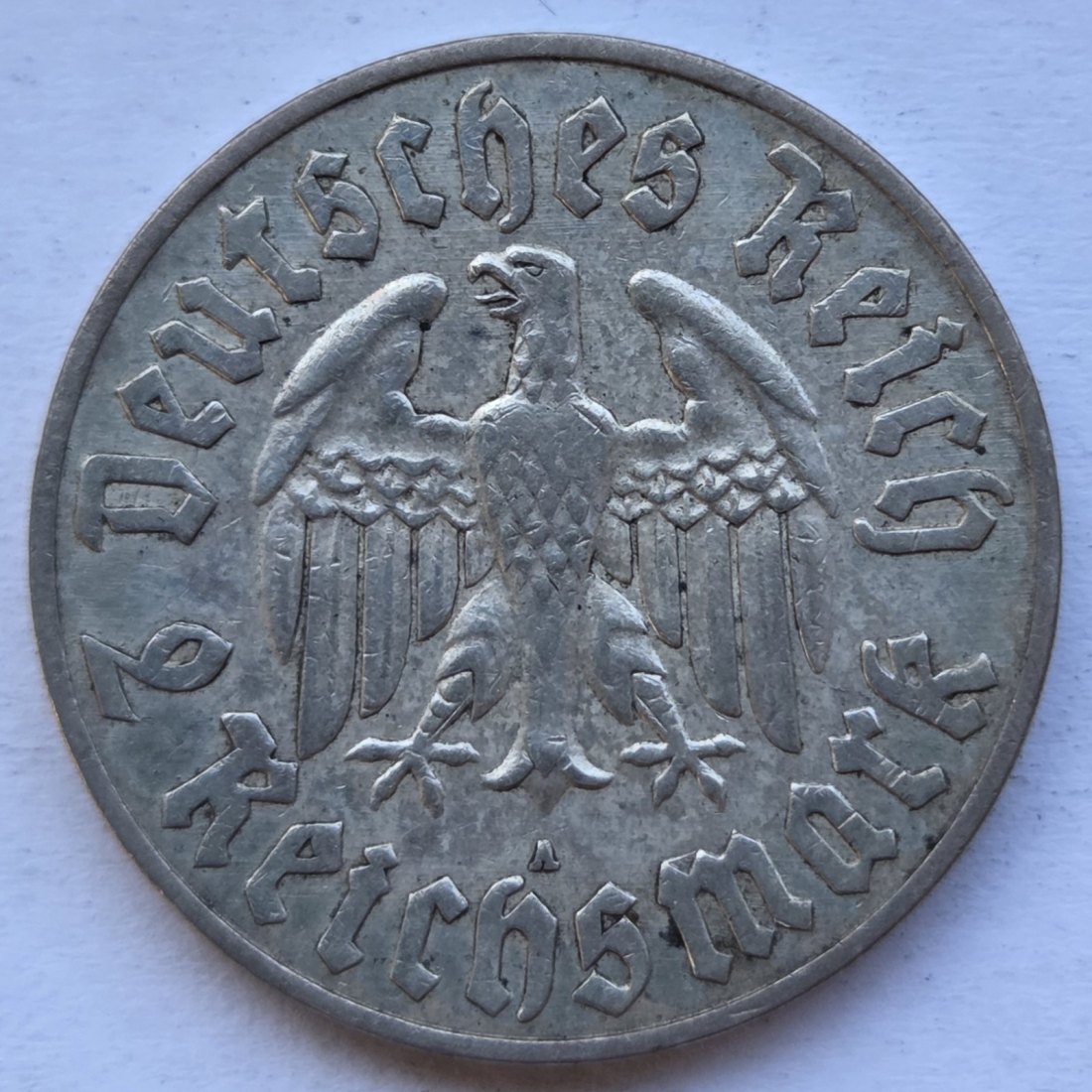  Deutsches Reich: 2 Mark Luther (Jaeger 352), 1933 A   