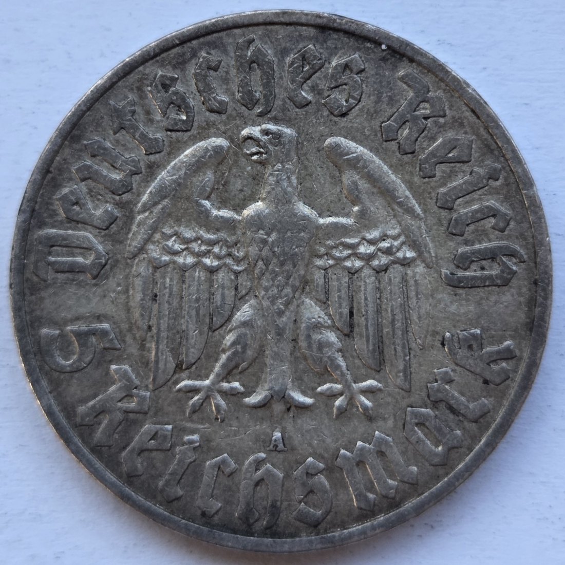  Deutsches Reich: 5 Mark Luther (Jaeger 353), 1933 A   