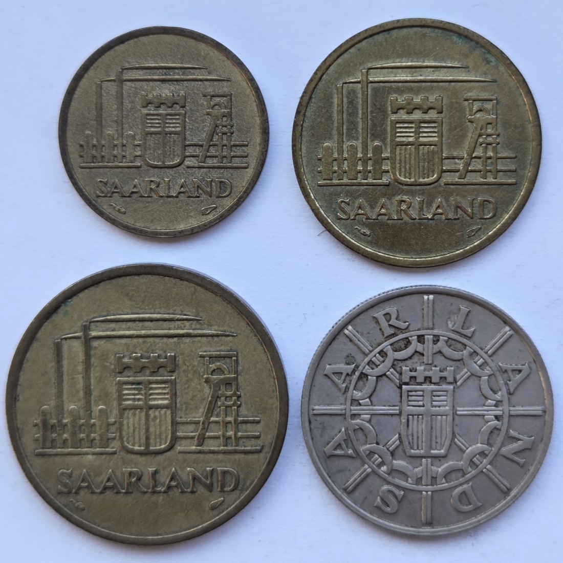  Saarland: Komplettsatz Franken   