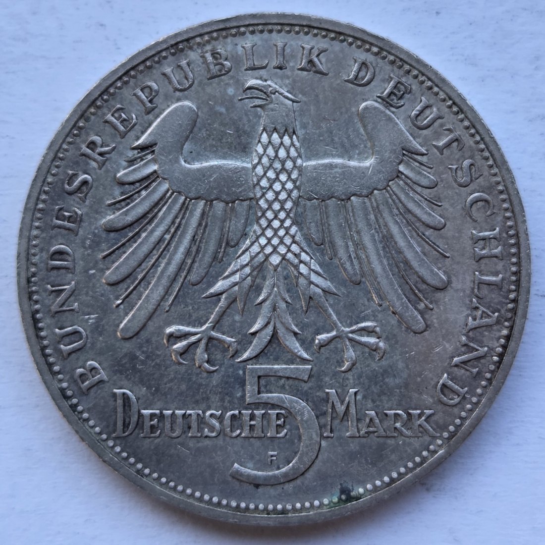  Deutschland: 5 DM Schiller 1955   