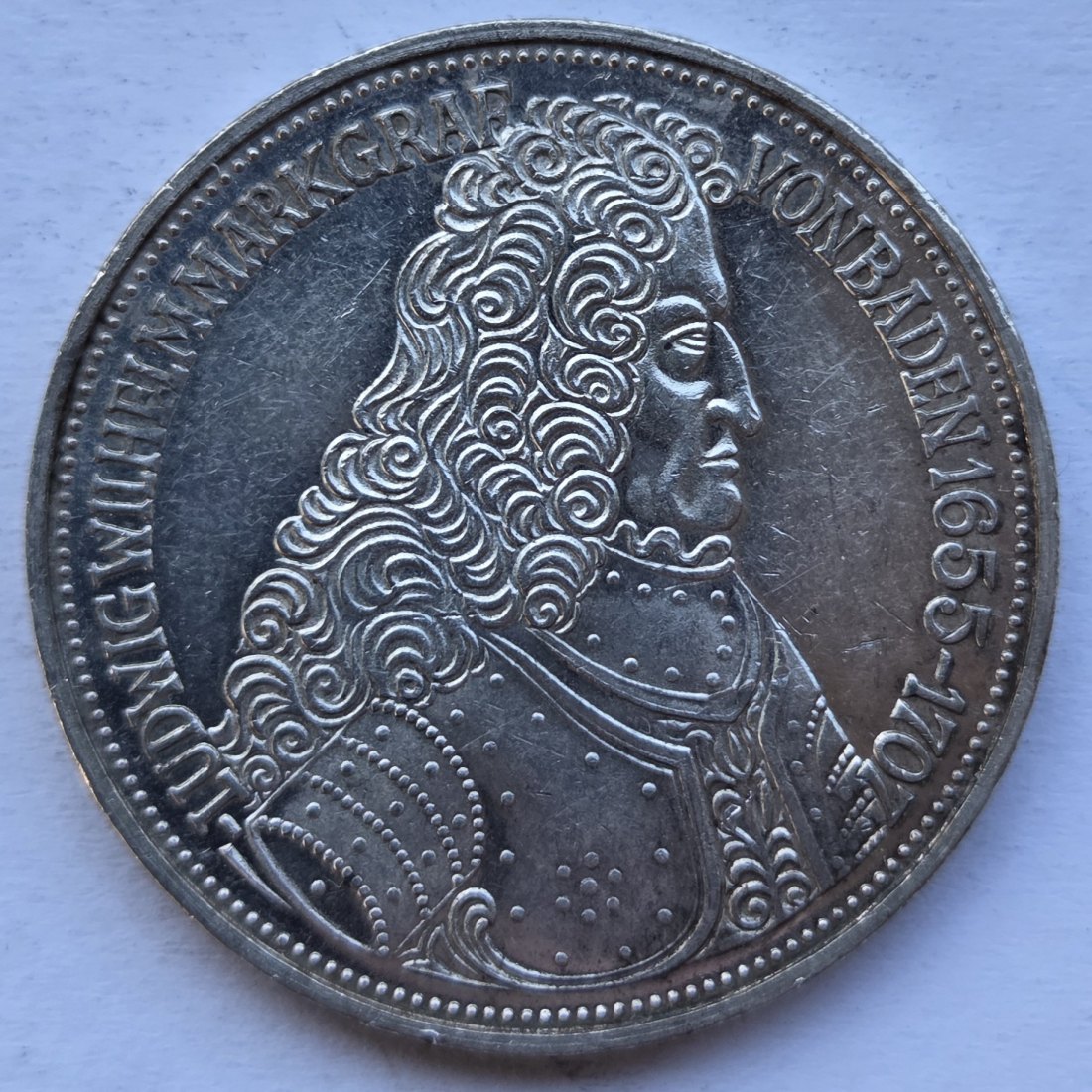  Deutschland: 5 DM Markgraf von Baden 1955   