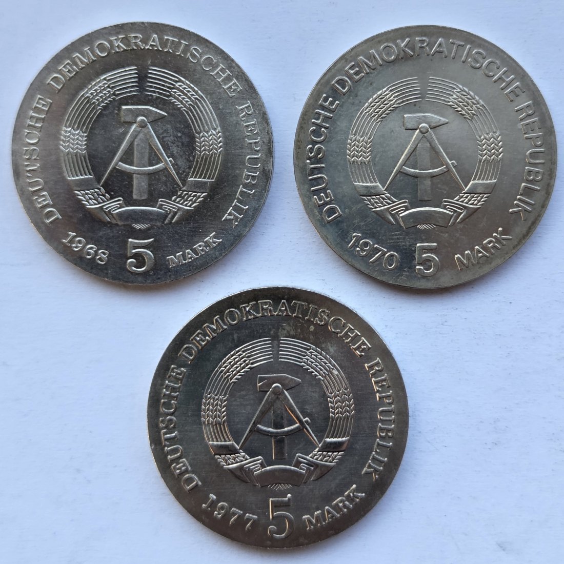  DDR: 5 Mark Koch/Röntgen/Jahn   