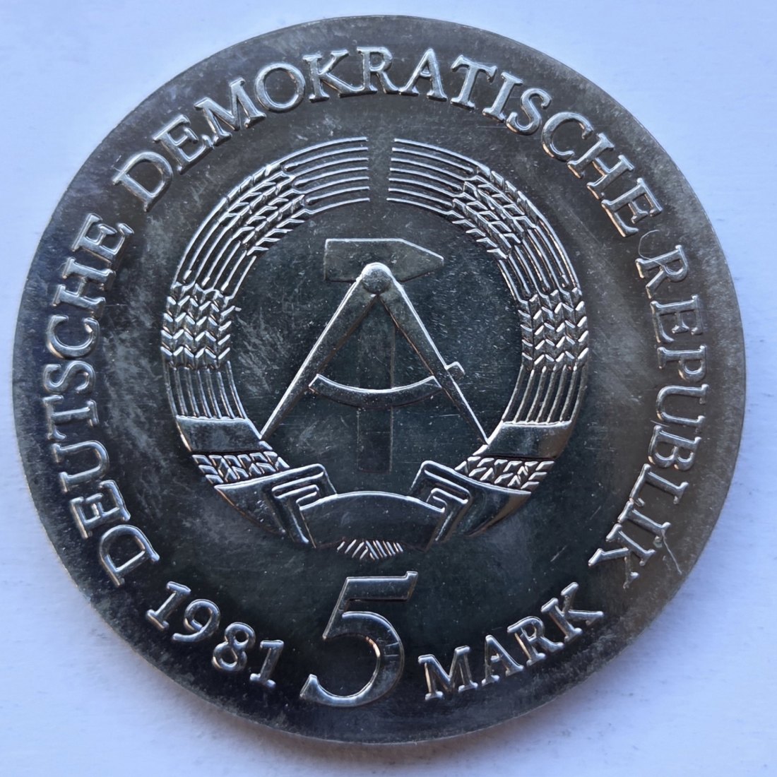  DDR: 5 Mark Riemenschneider 1981   