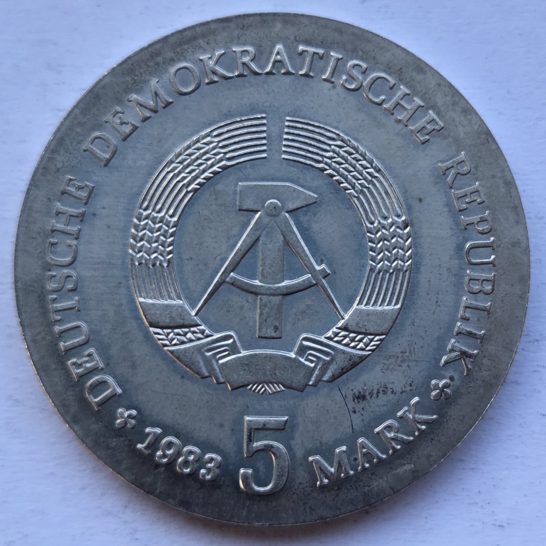  DDR: 5 Mark Planck 1983   