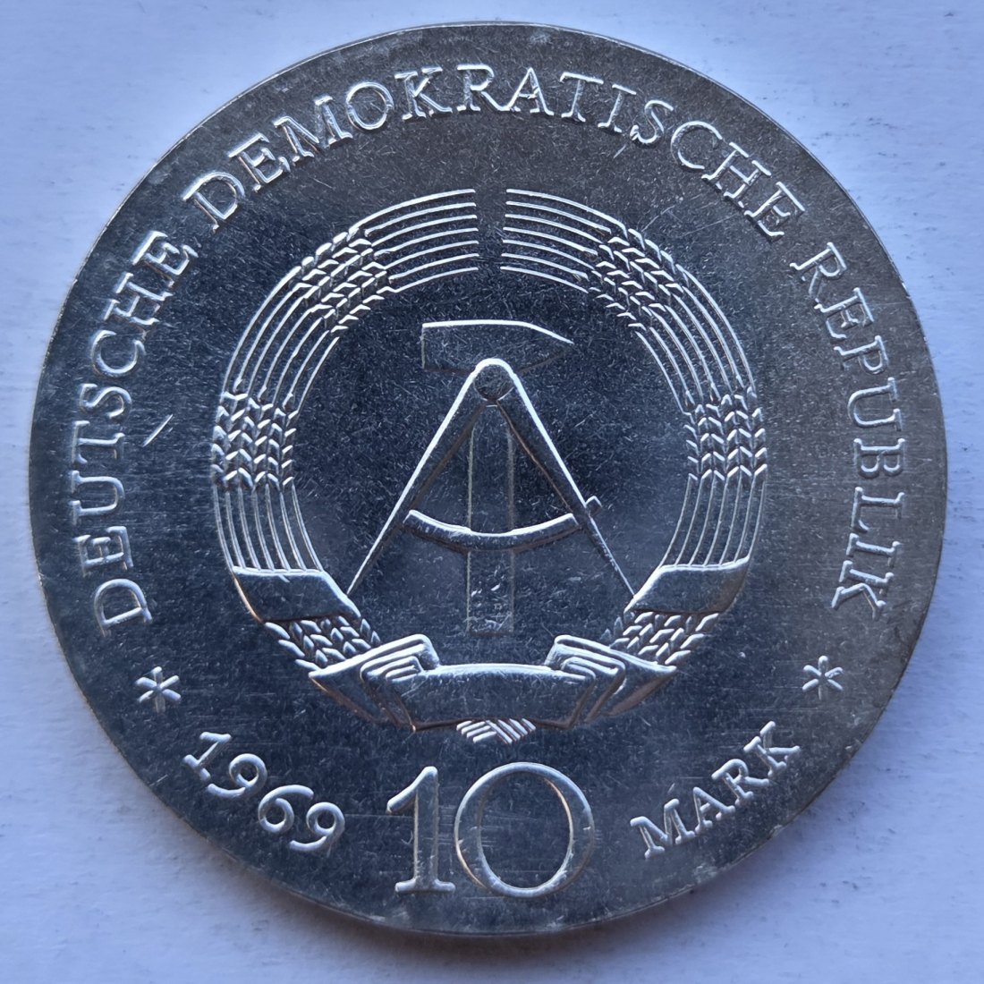  DDR: 10 Mark Böttger 1969   