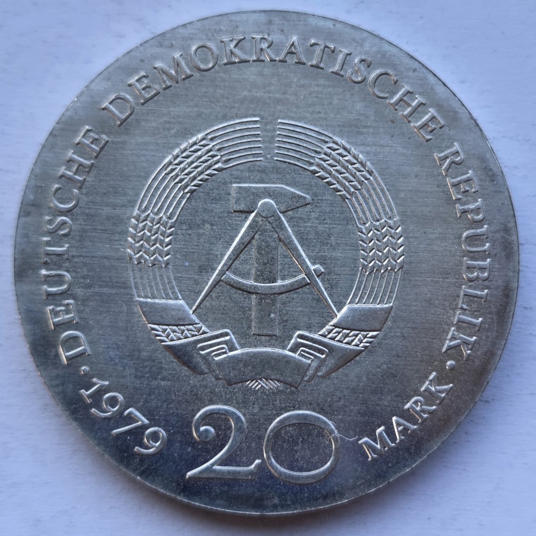  DDR: 20 Mark Lessing 1979   