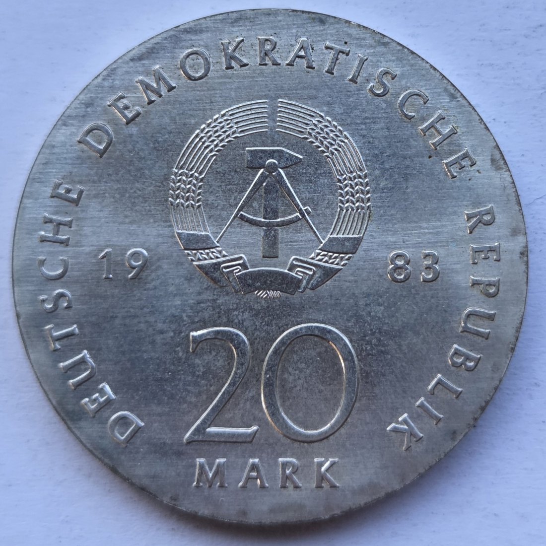  DDR: 20 Mark Luther 1983   
