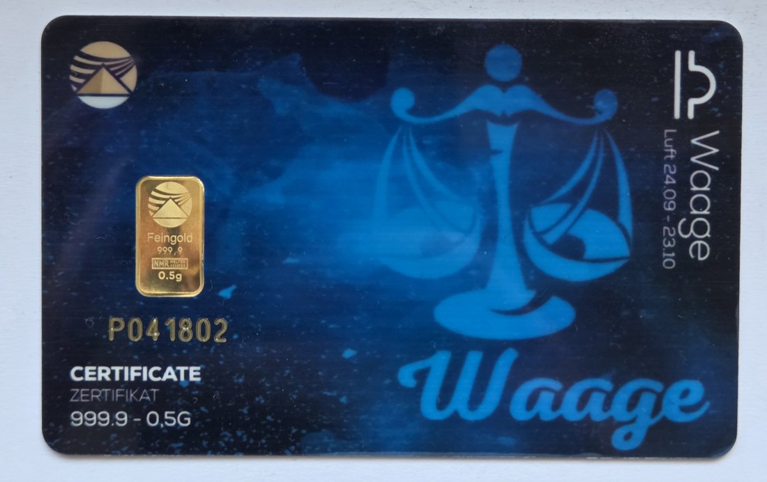  0,5-Gramm-Goldbarren von PIM-Gold   