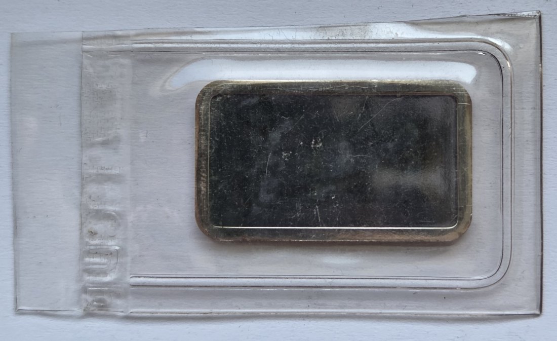  10-Gramm-Silberbarren von Degussa   