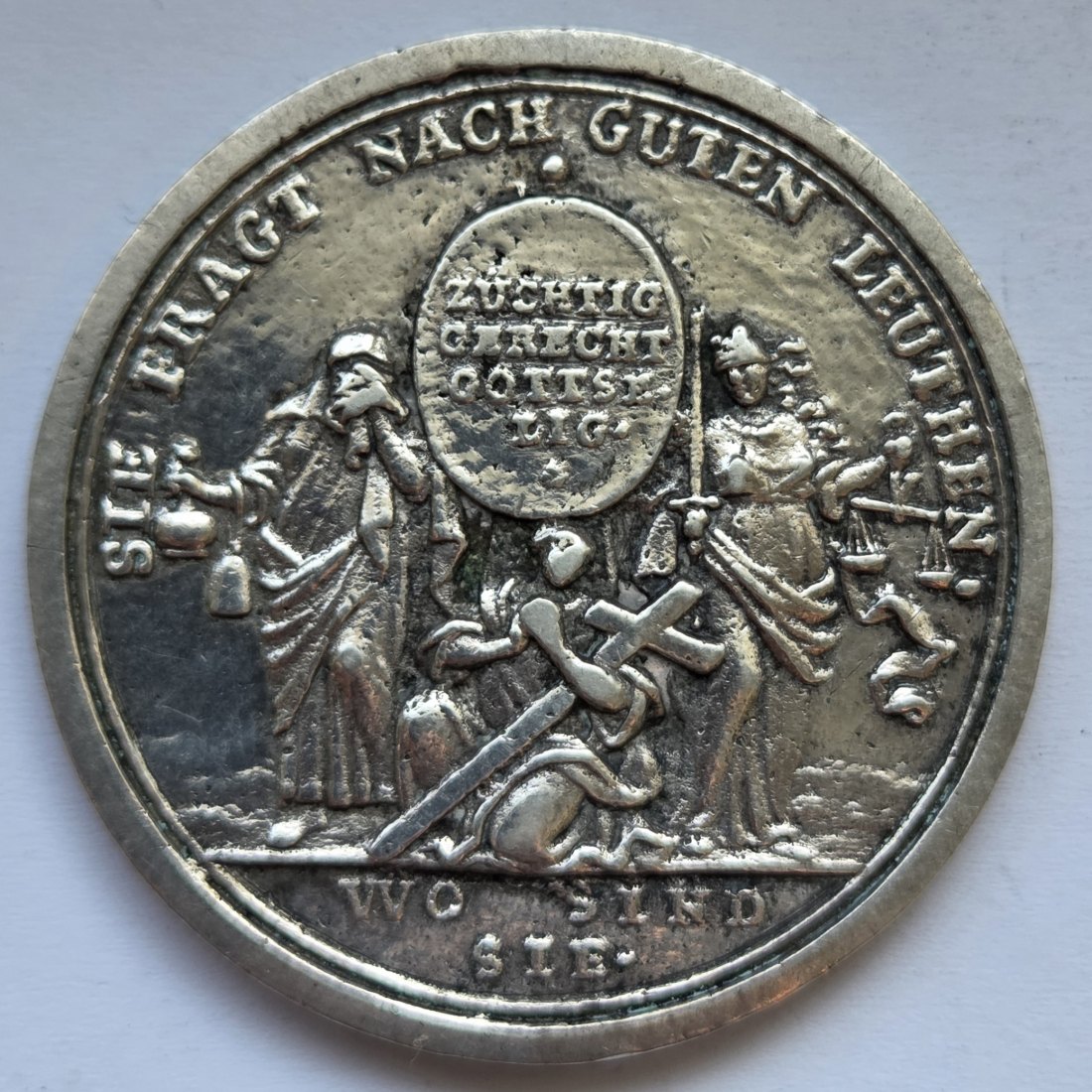  Silbermedaille auf den Altranstädter Vertrag von 1707   