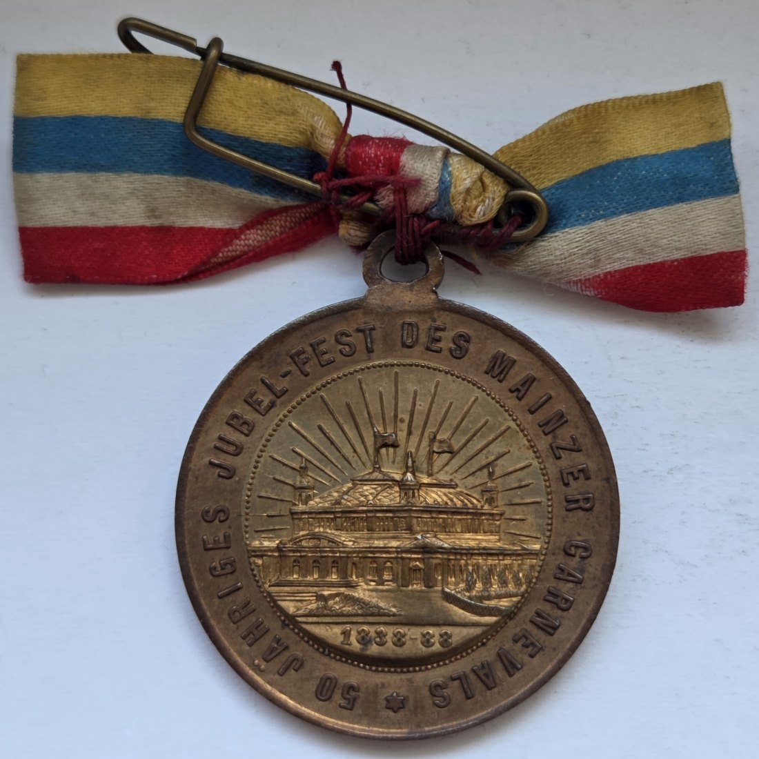  Kleine Bronzemedaille 50 Jahre Mainzer Karneval von 1888   