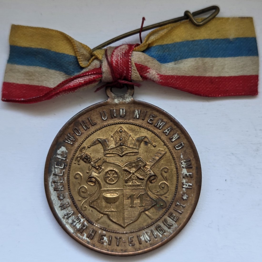  Kleine Bronzemedaille 50 Jahre Mainzer Karneval von 1888   
