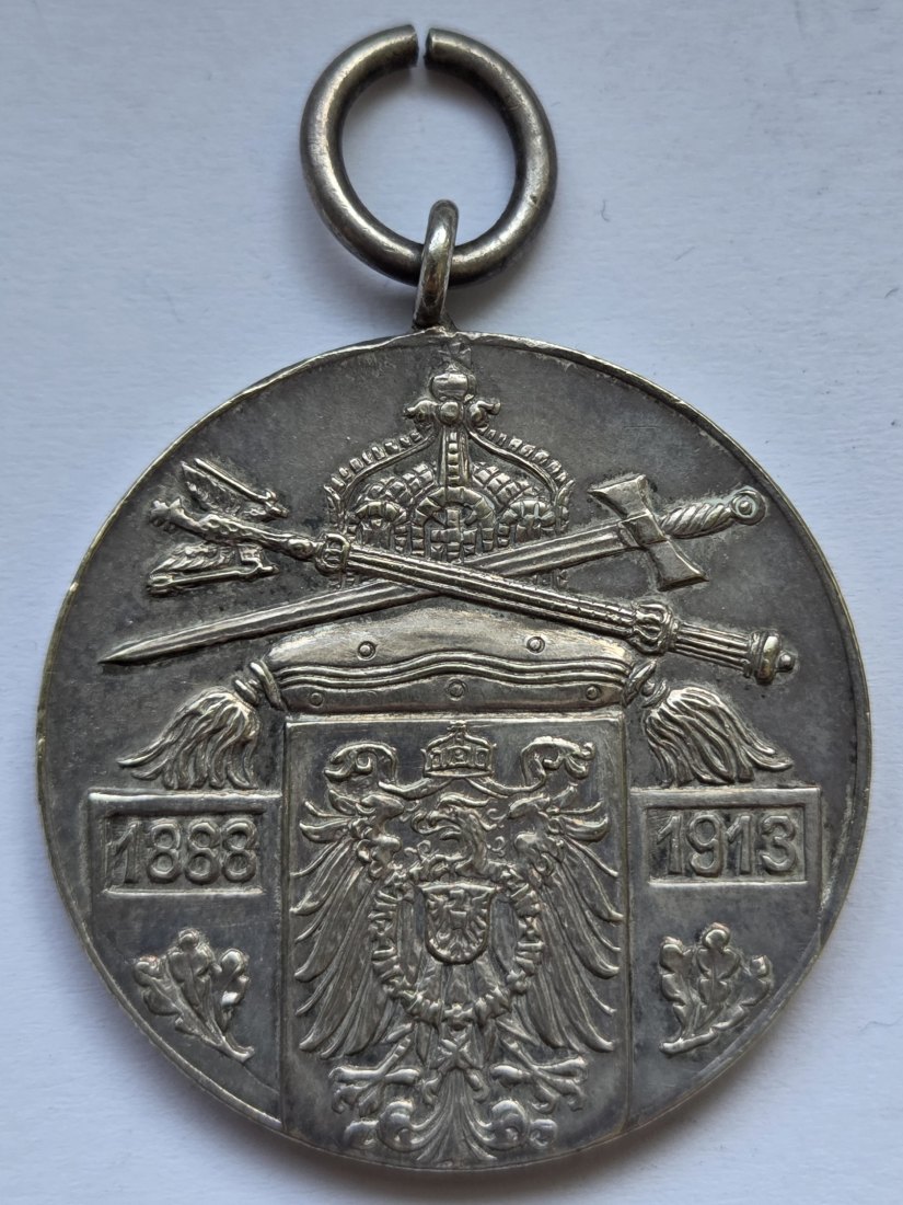  Medaille zum 25. Thronjubiläum Wilhelms II. 1913   