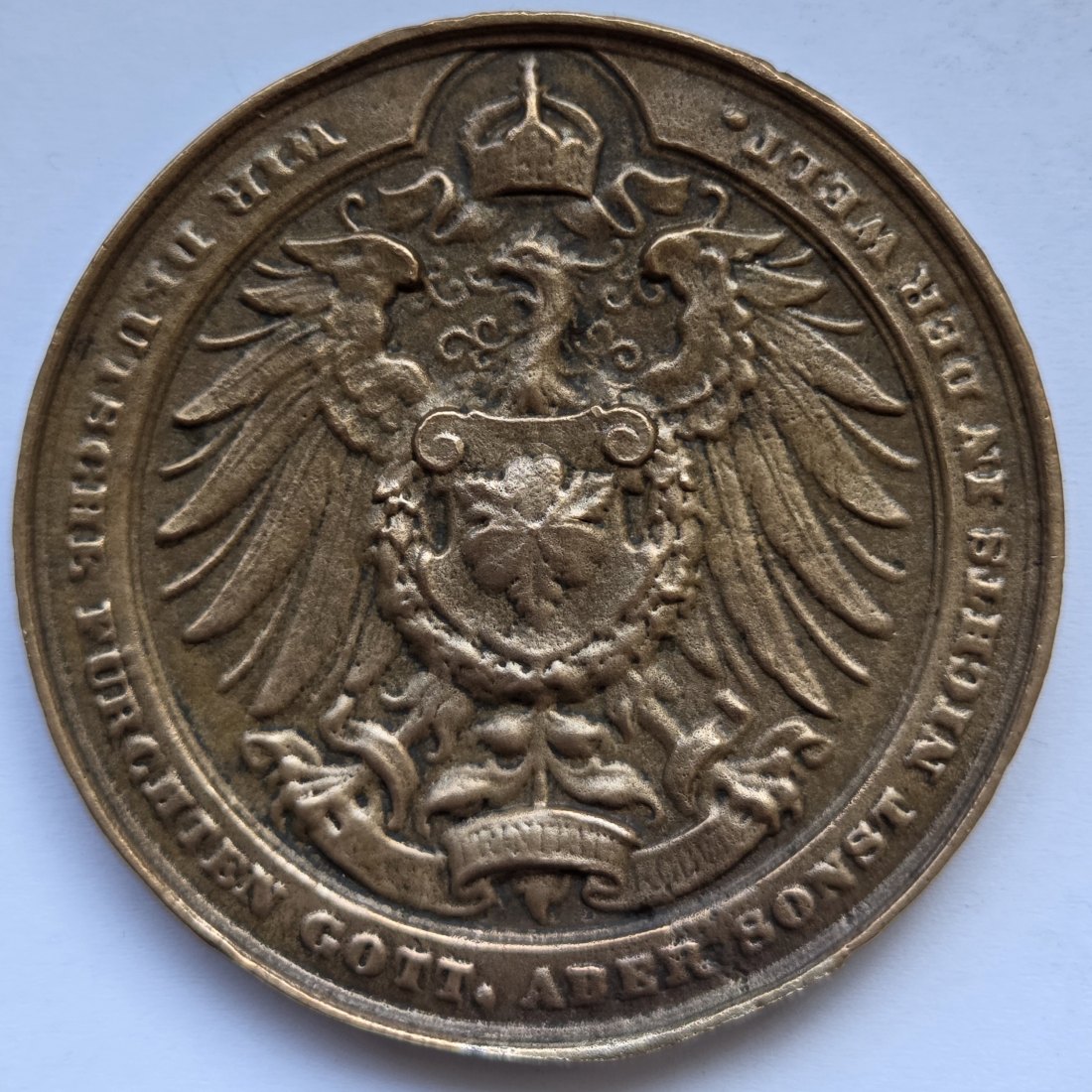  Große Bronzegussmedaille Bismarck   