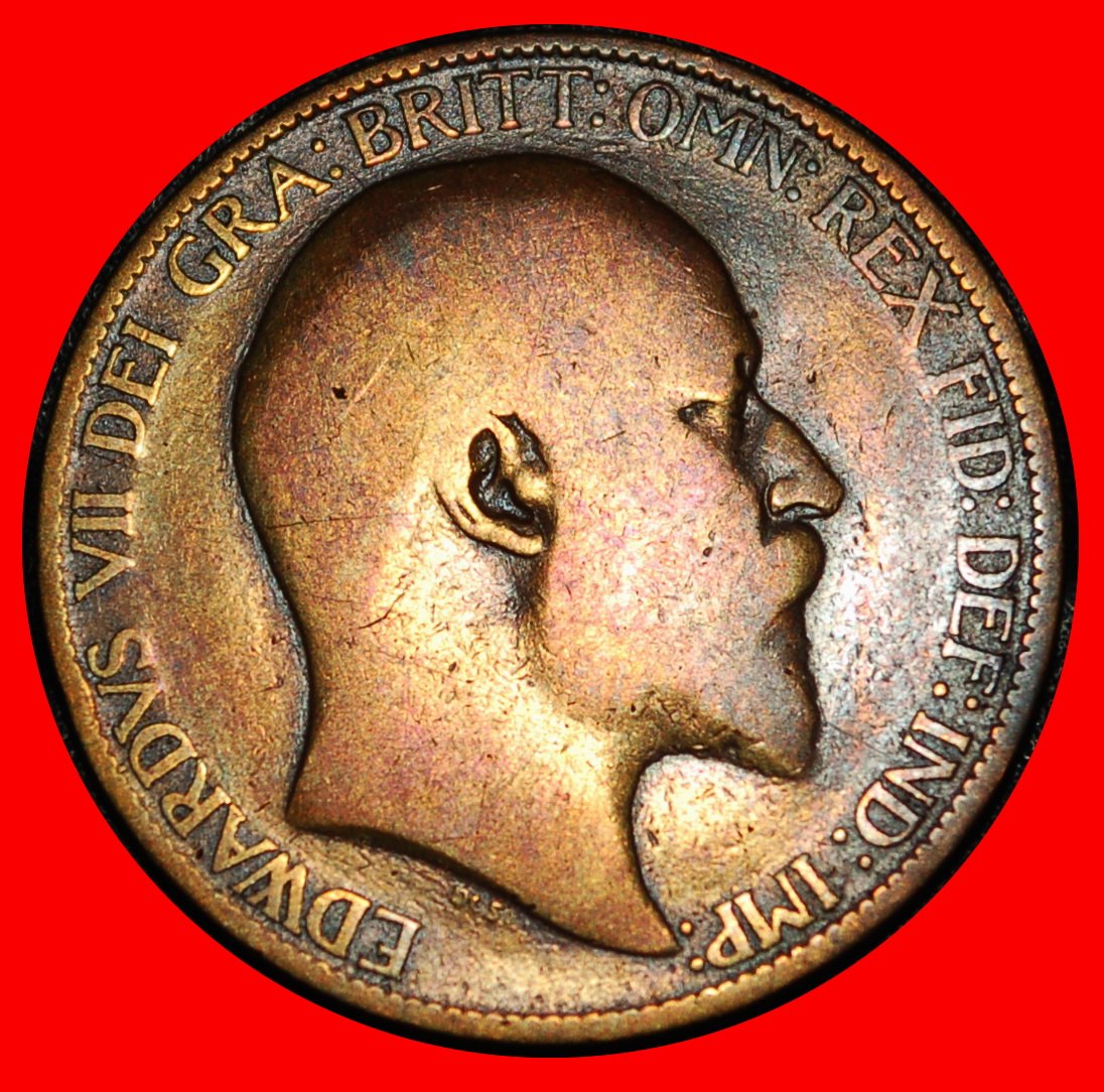  Ⰺ MISTRESS OF SEAS: GREAT BRITAIN ★ HALF PENNY 1903! EDWARD VII (1902-1910)★LOW START★NO RESERVE!   