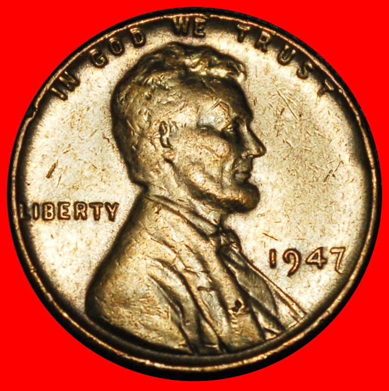 Ⰺ WHEAT PENNY (1909-1958): USA ★ 1 CENT 1947! LINCOLN (1809-1865)★LOW START★NO RESERVE!