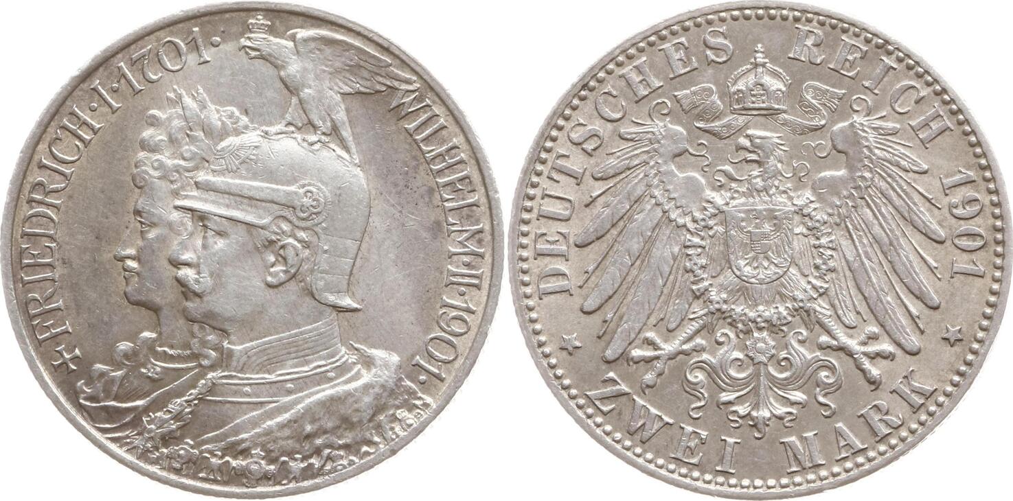  2 Mark Preußen 1901   