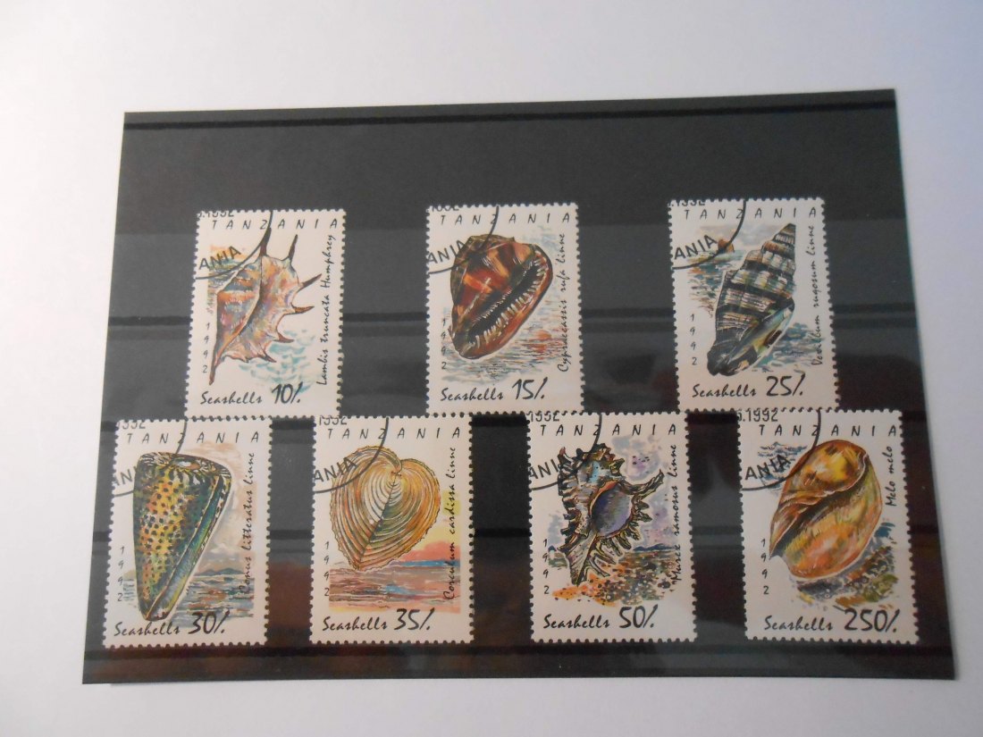 Briefmarken Tansania 1992 - Schnecken Muscheln- (79)   