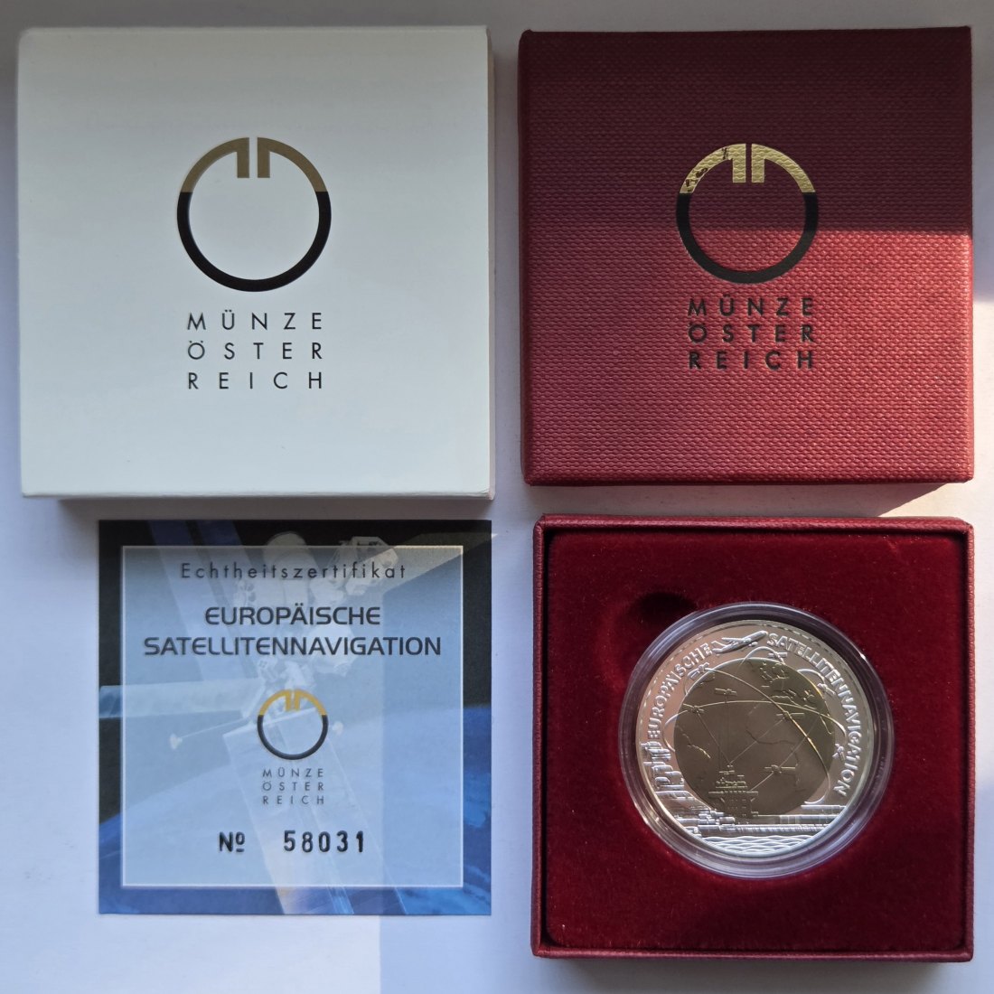  Österreich: 25 Euro Niob Satellitennavigation 2006   