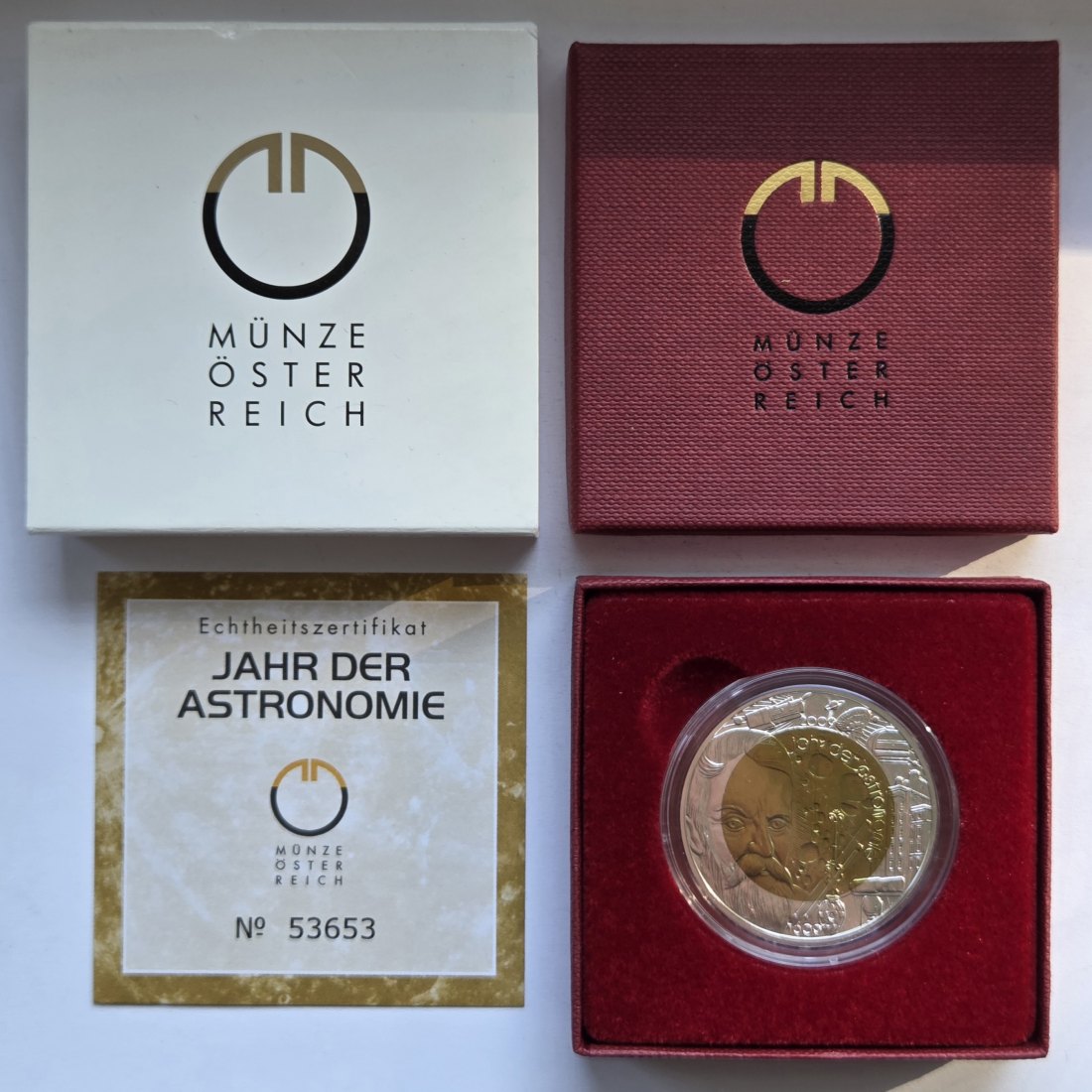  Österreich: 25 Euro Niob Astronomie 2009   