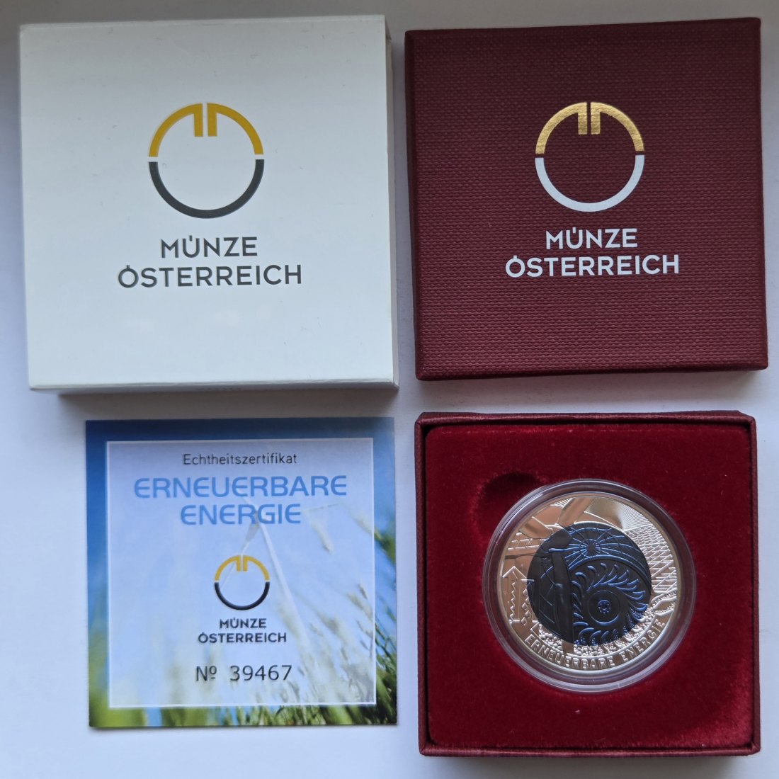  Österreich: 25 Euro Niob Erneuerbare Energie 2010   