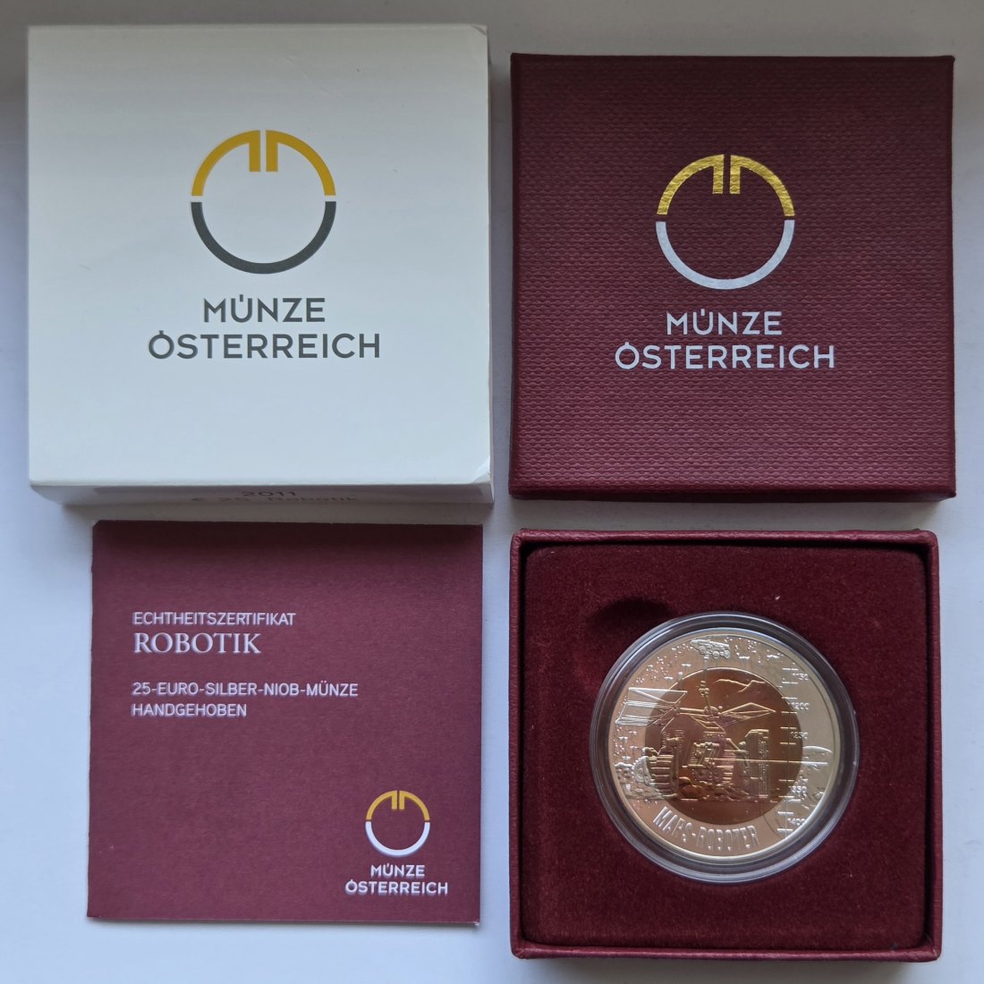  Österreich: 25 Euro Niob Robotik 2011   