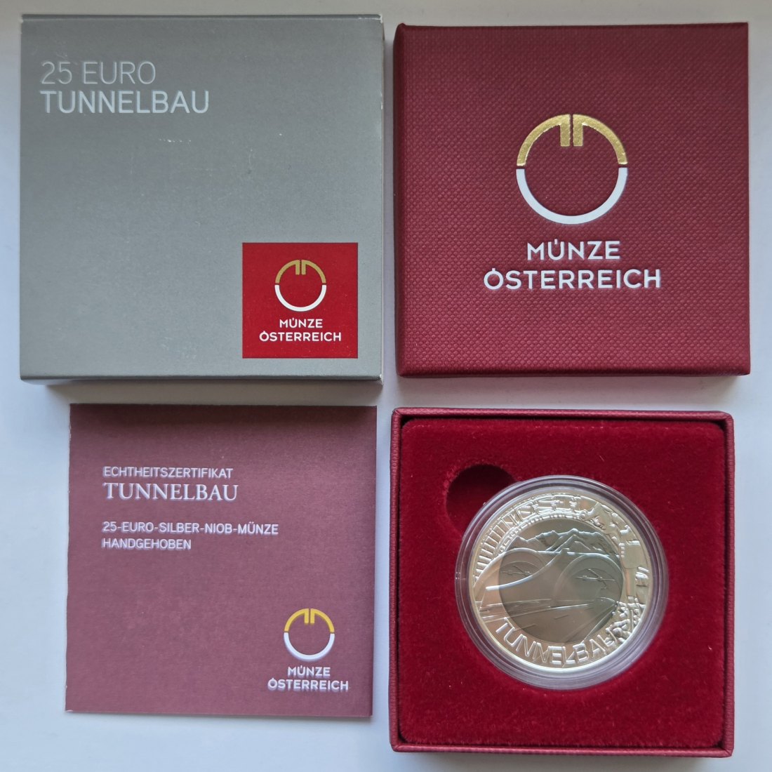 Österreich: 25 Euro Niob Tunnelbau 2013   