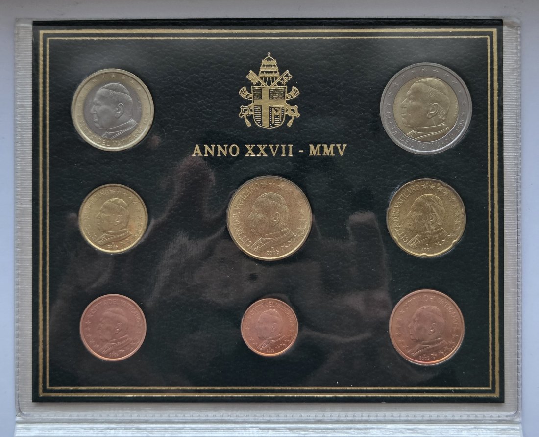  Vatikan: Kursmünzensatz 2005   