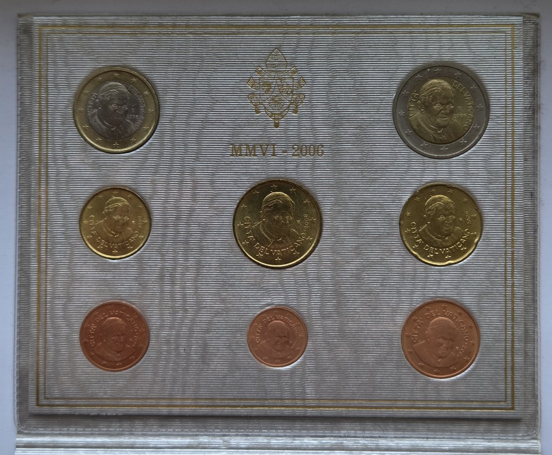  Vatikan: Kursmünzensatz 2006   