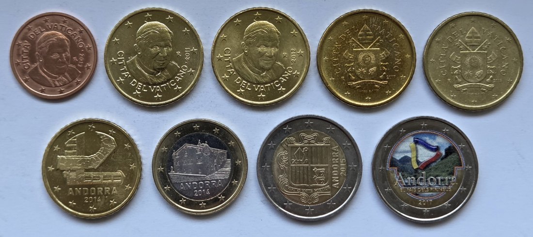  Vatikan/Andorra: Kleines Eurolot   
