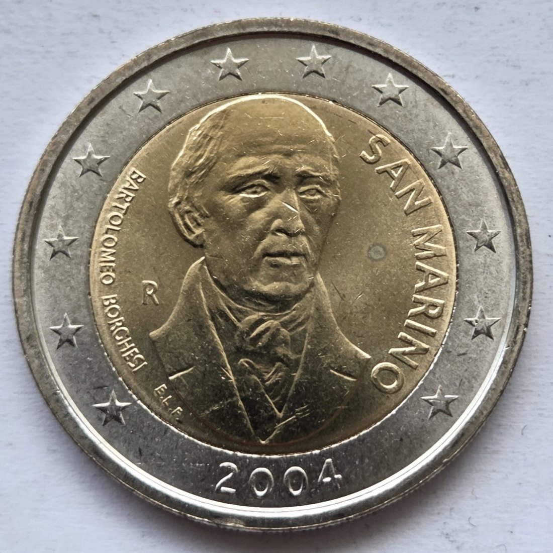  San Marino: 2 Euro Borghesi 2004, lose   