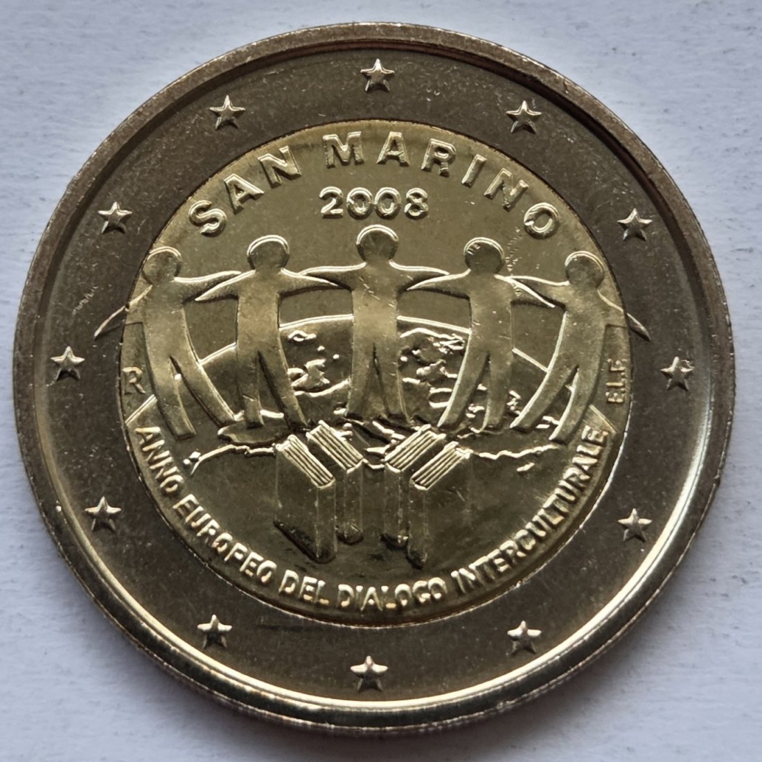  San Marino: 2 Euro Interkultureller Dialog 2008, lose   