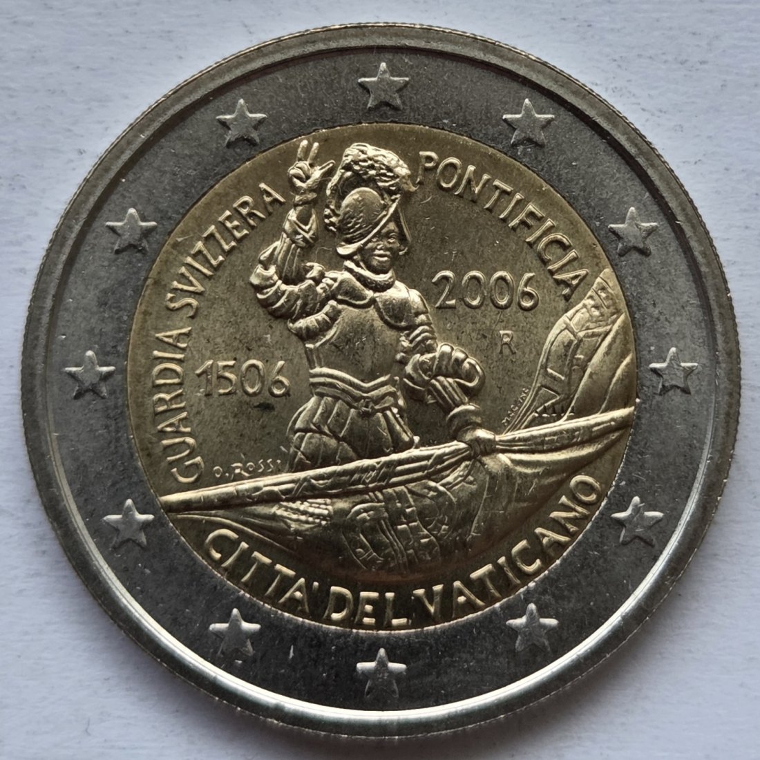  Vatikan: 2 Euro Schweizer Garde 2006, lose   