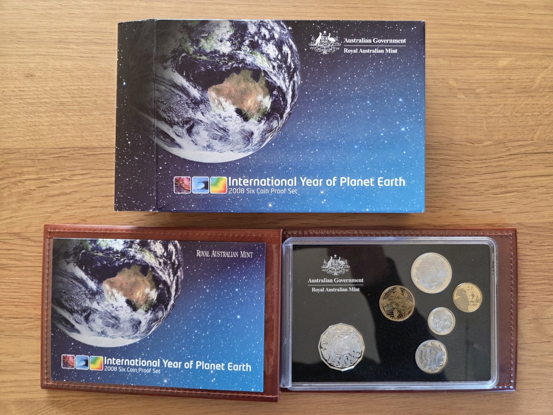  Australien: Kursmünzensatz 2008 in Proof/PP   