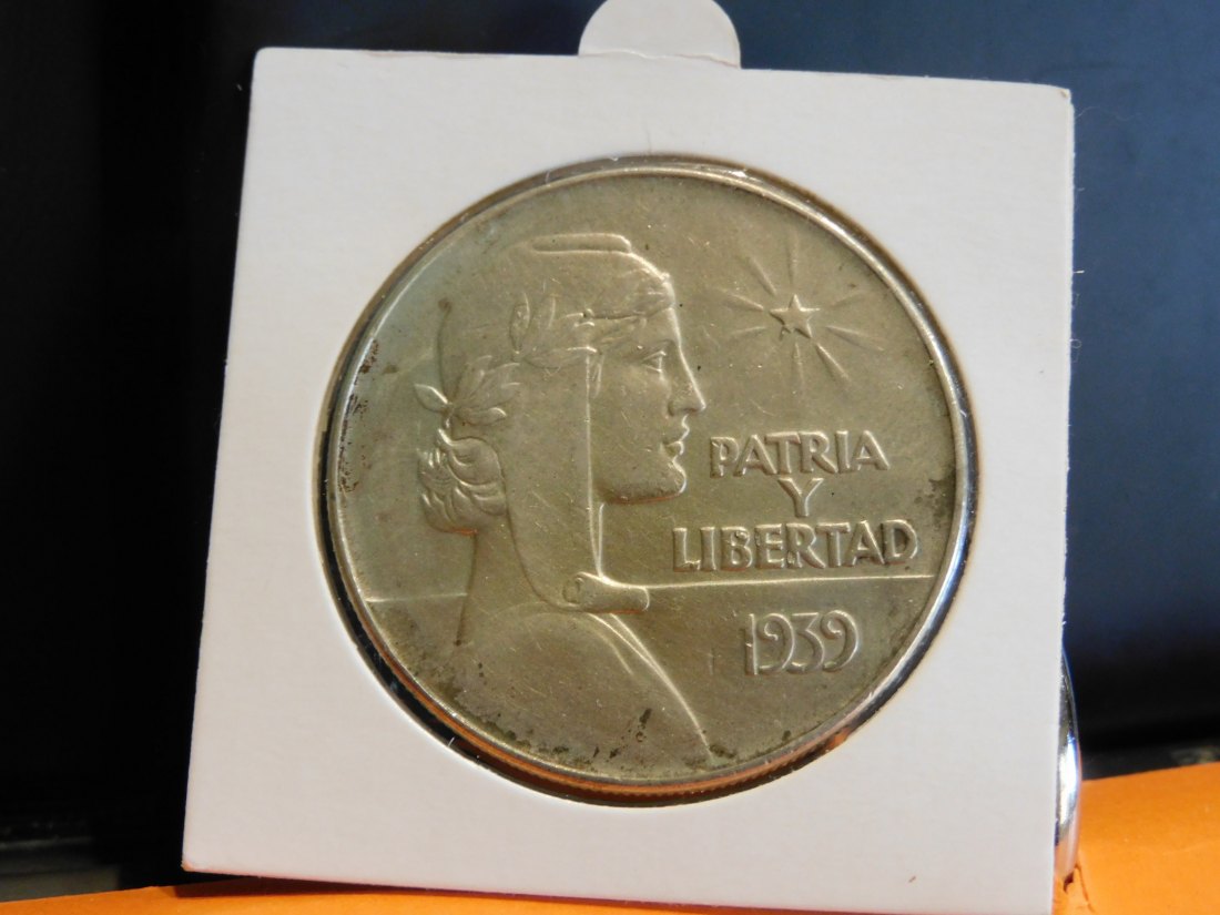 CUBA 1 PESO 1939.GRADE-PLEASE SEE PHOTOS.