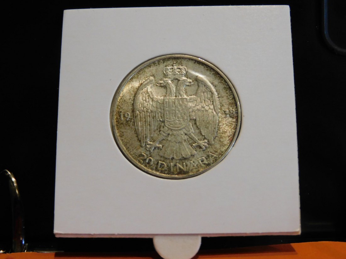  SERBIA 20 DINAR 1938.GRADE-PLEASE SEE PHOTOS.   