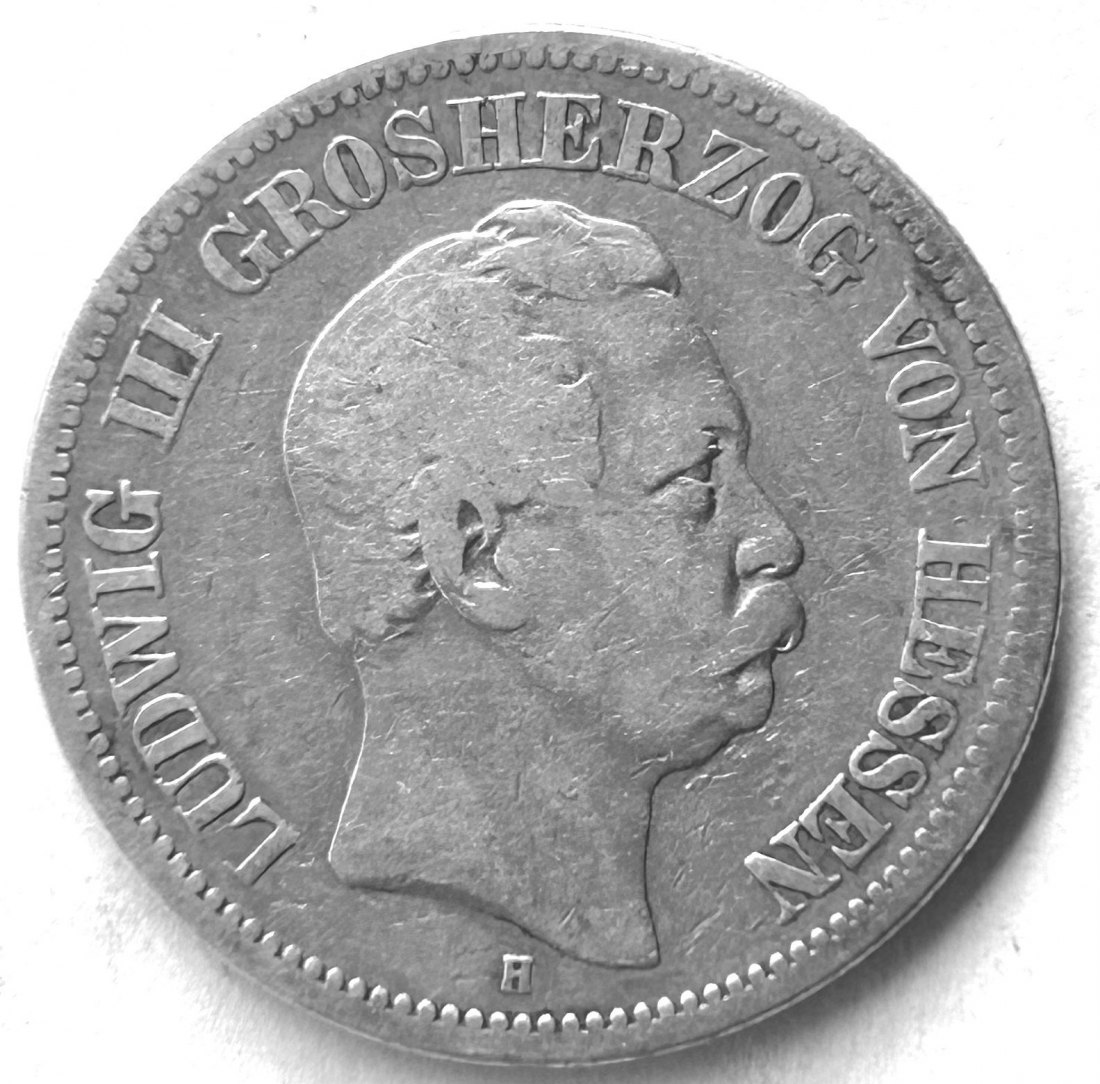  Kaiserreich / Hessen 2 Mark 1877 H Jäger 66   