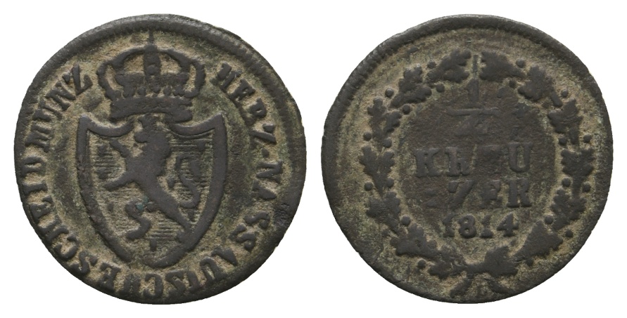  Altdeutschland; Kleinmünze 1814   